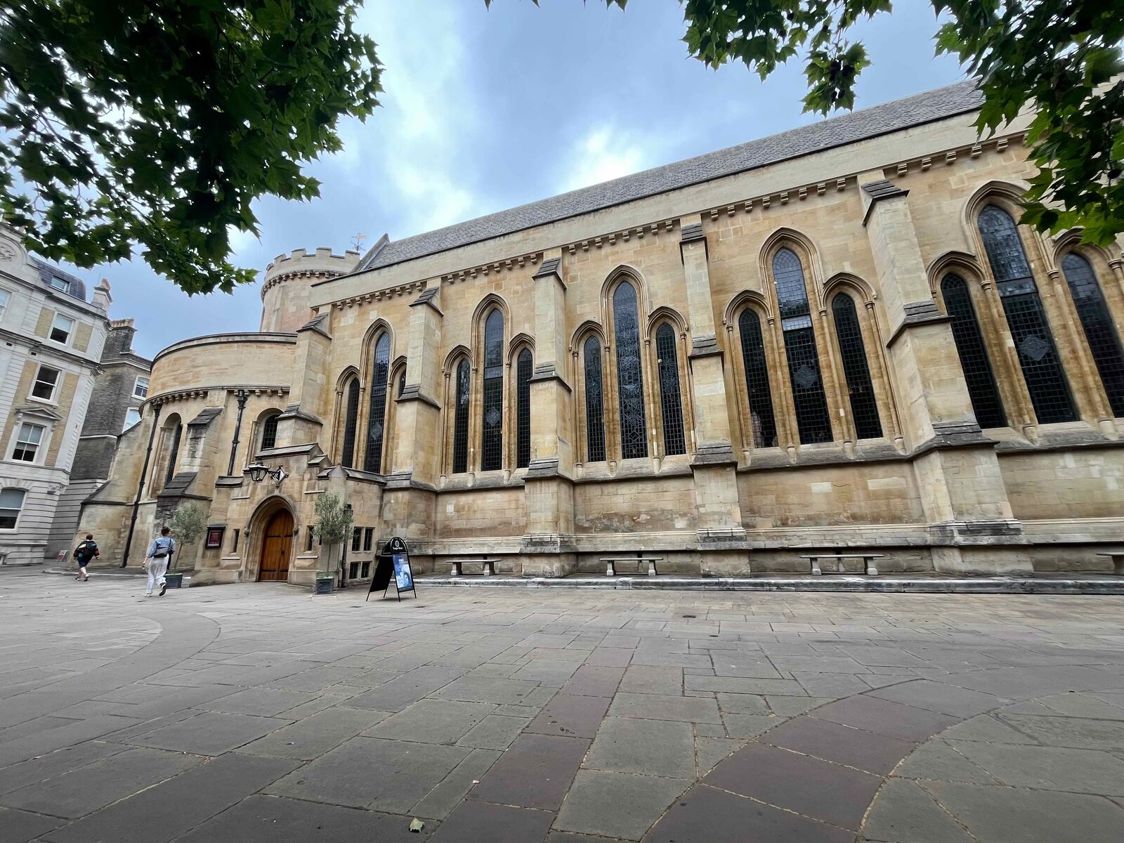Temple Church courtyard, the meeting point for the Parliament vs King walk